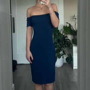 Reformation Off-Shoulder Midi Dress